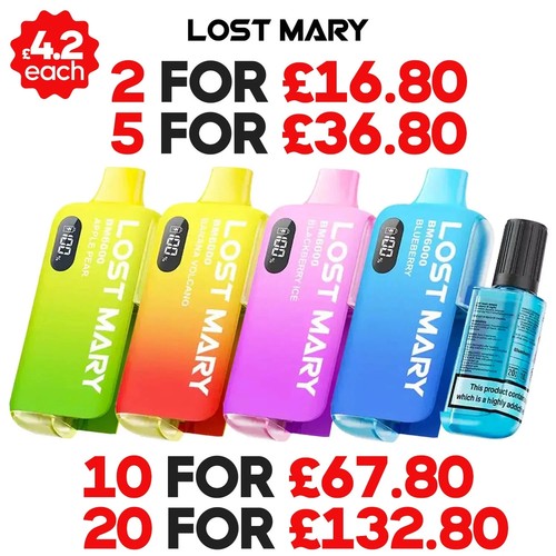 Lost mary bm6000 vape - lost, kit