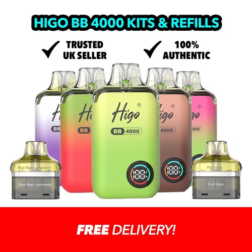 Higo 4000 vape kit - bb, and