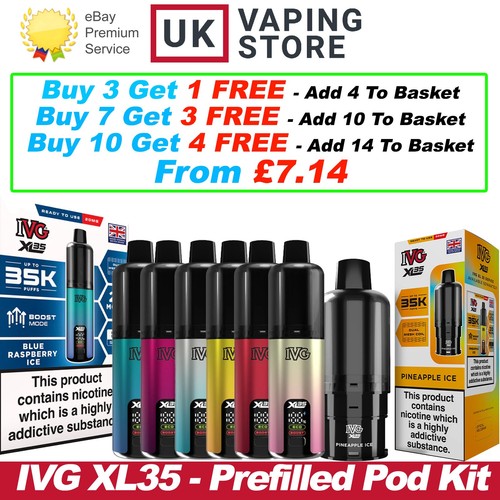 Ivg xl35 prefilled vape pod - ivg,