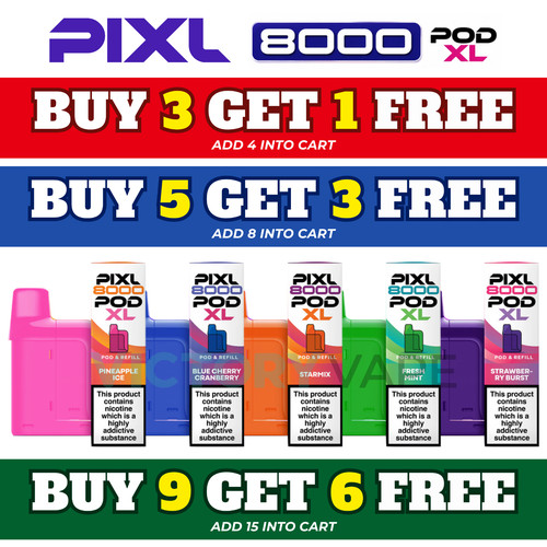 Pixl 8000 refill pods - 8000, |