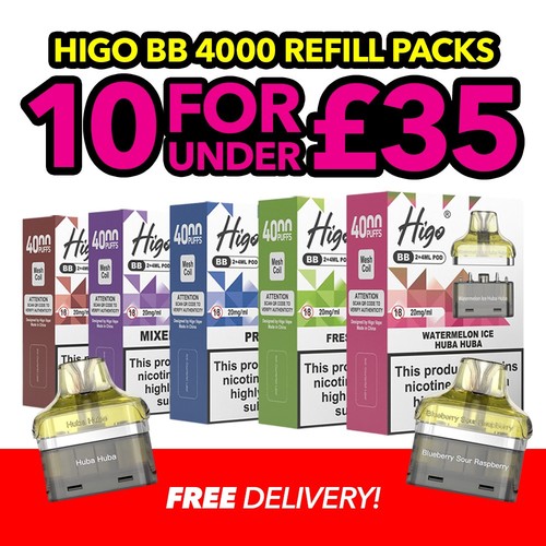 Higo 4000 refill pack - 4000,