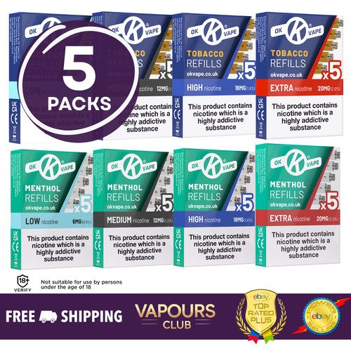 Vape ecig cigalike refills - ok,