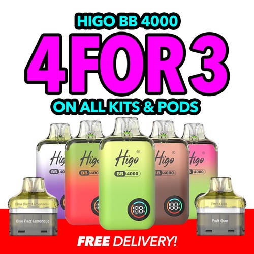 Higo 4000 vape kit and - higo,